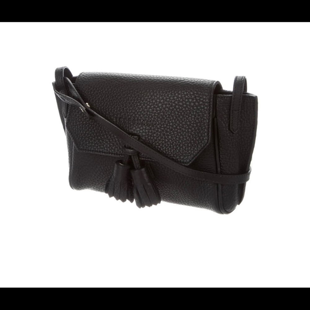 LONGCHAMP Grained Leather Crossbody Bag